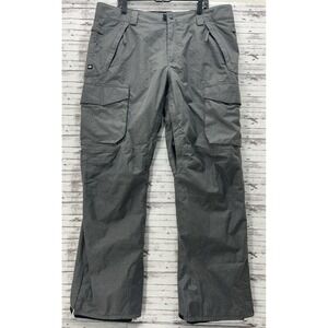 686 Smarty Infinity Cargo Snowboard Pants Men's 2XL Gray Thermal Rating NO 6